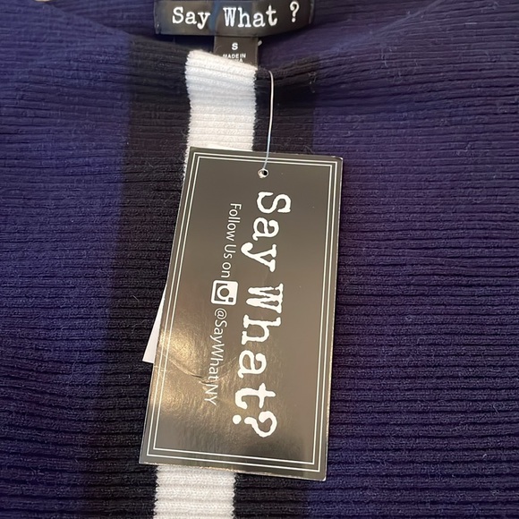 Say What Sweater Womans Small Long Sleeve - Picture 3 of 6